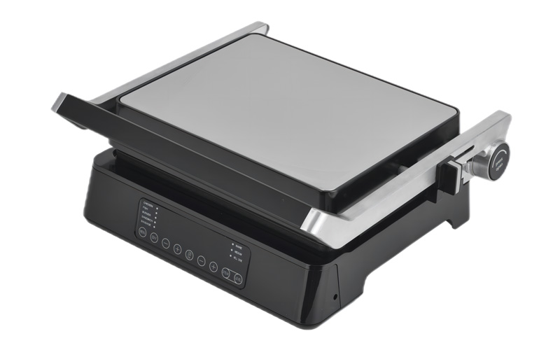 custom barbecue grills|Professional Electric Griddle with Digital Display and Preset Manual Function