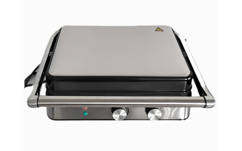 Stainless Steel Electric Griddle with Timer and Adjustable Temperature GR-312
