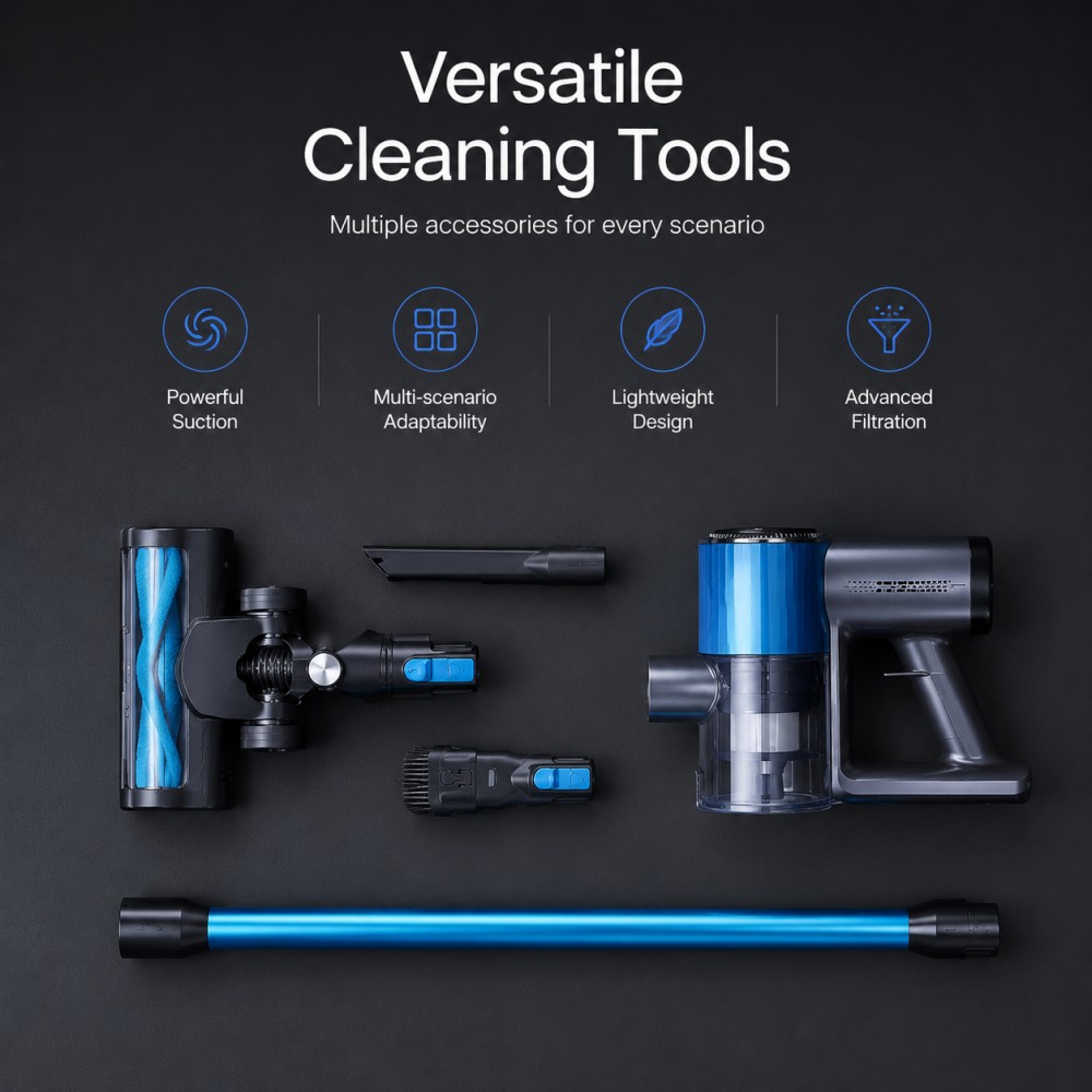 Cross-Border Bestselling Handheld Vacuum | LED Light + Wall Mount | Ideal for Short Video Marketing