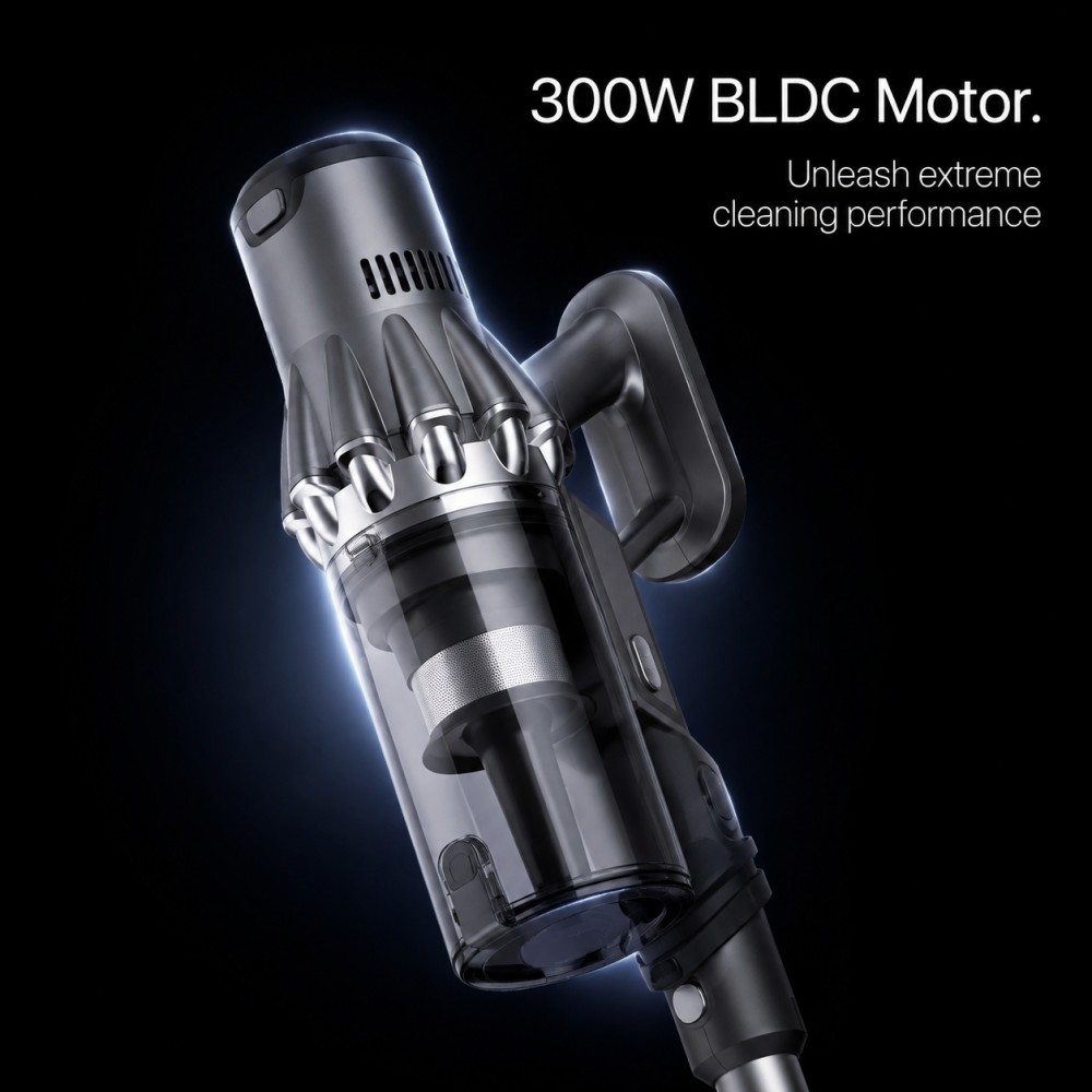 Modern Minimalist Handheld Vacuum | Ergonomic Grip | All-Room Kitchen & Living Cleaning