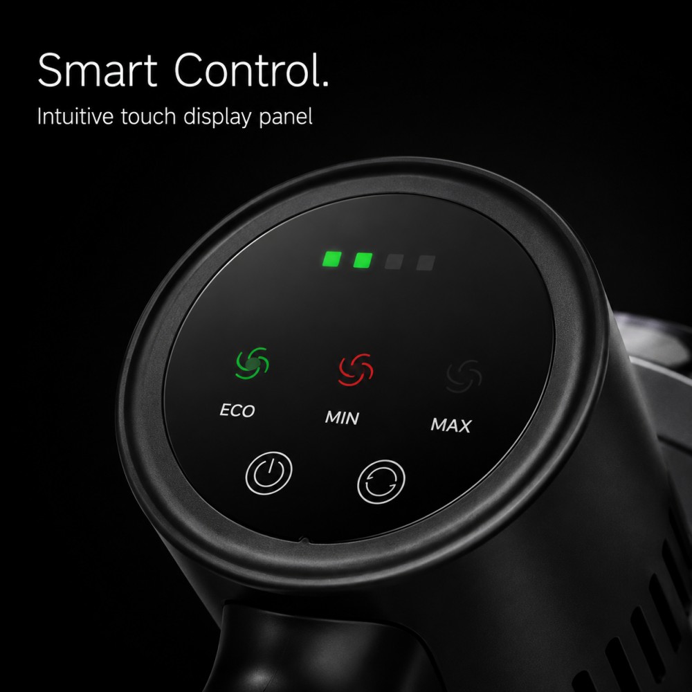 Modern Minimalist Handheld Vacuum | Ergonomic Grip | All-Room Kitchen & Living Cleaning