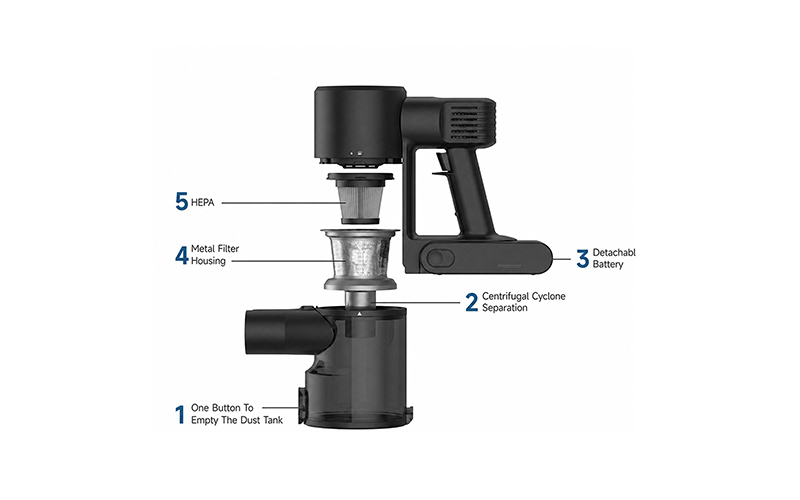 Eco-Conscious Vacuum | Washable Filter | Aligns with Sustainable Living