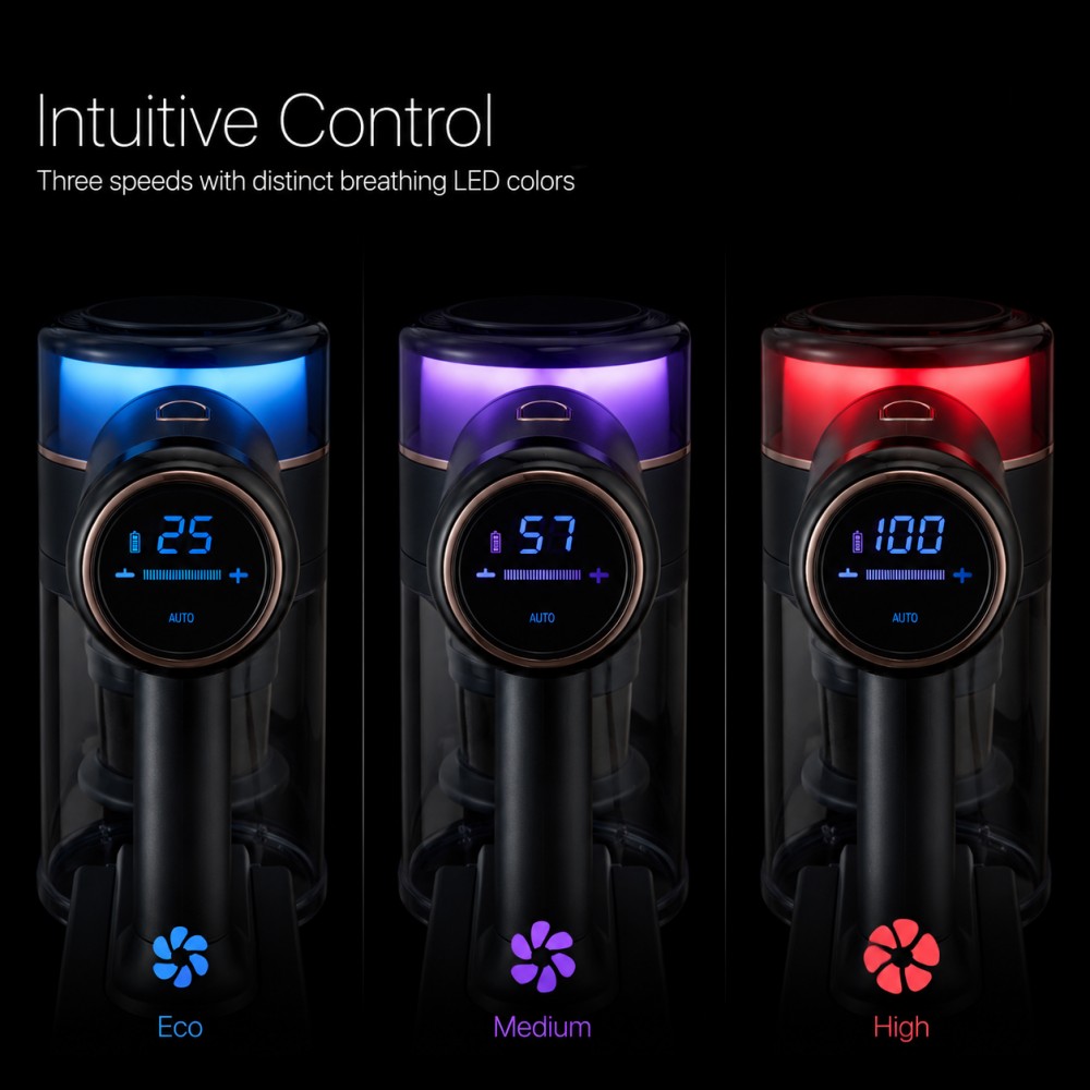 Three Speed Settings: Switch between low, medium, and high suction for carpets, hardwood, or car interiors| Brushless Motor: Extends motor lifespan and reduces maintenance costs with stable, efficient performance| One-Touch Dust Ejection: Press to release dust without touching debris, enhancing hygiene and convenience|