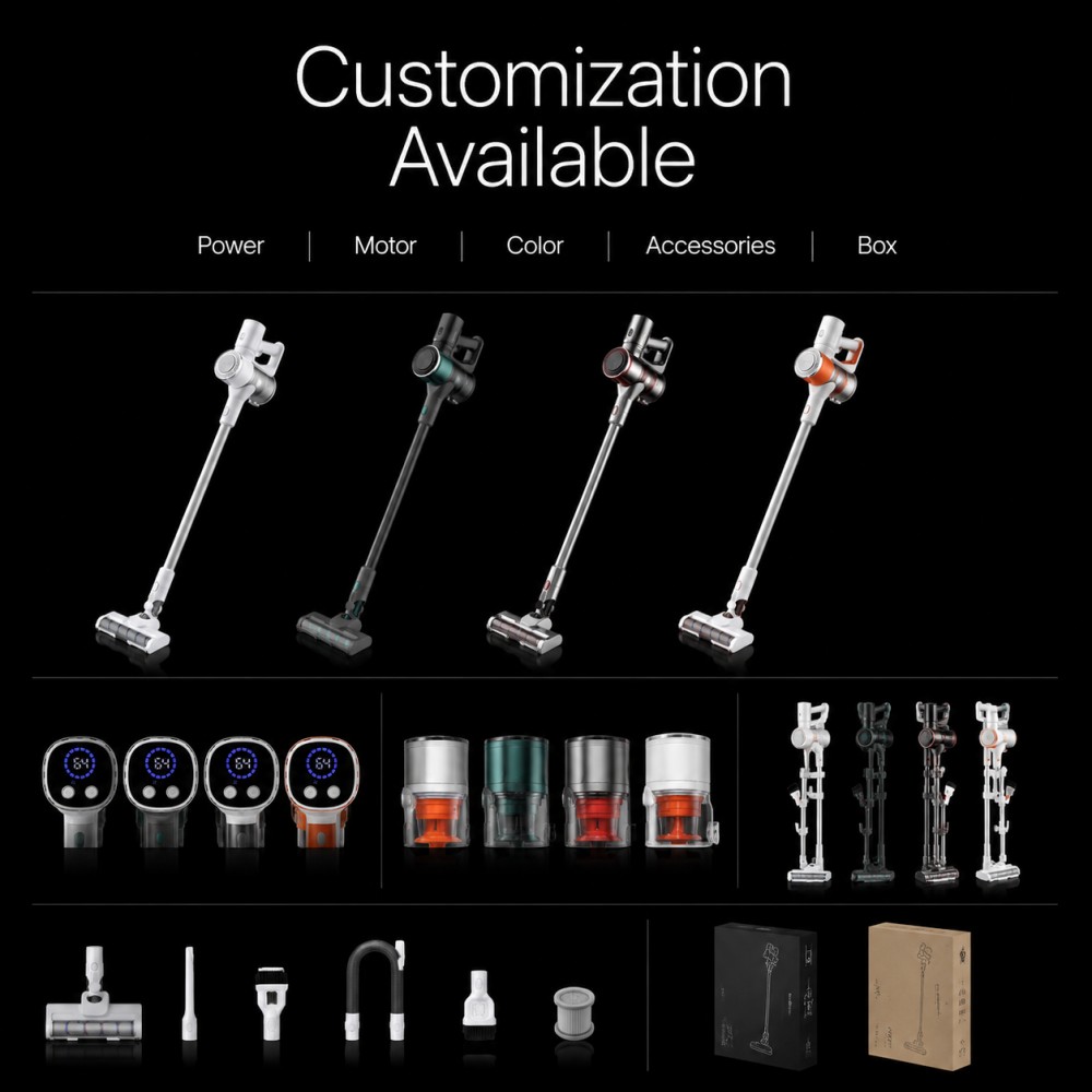 Dual Speed Control: Adjust suction power for light or deep cleaning, optimizing battery life and performance| Multi-Cone Cyclone Filtration: Separates dust from air without filter replacement, maintaining consistent suction over time| LED Display: Real-time battery level monitoring prevents unexpected shutdowns during use|