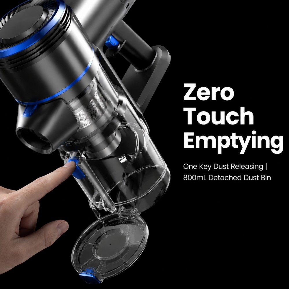 2-in-1 Cordless Cleaning: Combines powerful suction and mopping to eliminate need for multiple devices| Washable HEPA Filter: Reduces ongoing maintenance cost with reusable filtration system| Brushless Motor & 60-min Runtime: Delivers sustained high performance on single charge for larger spaces|