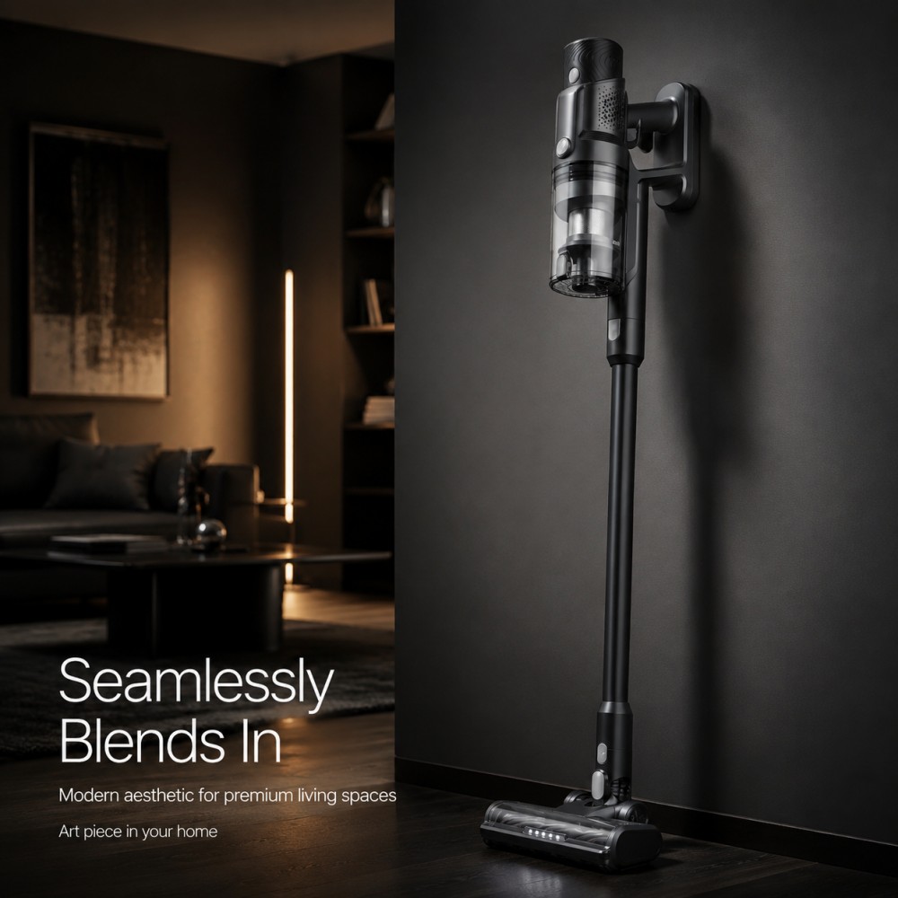• Appliance with Utility & Artistry | Top Pick for Curated Boutiques；• 450W Brushless Cordless Stick Vacuum | 3-Stage Suction + HEPA Filter | Home & Office Use• Lightweight Quiet Cordless Vacuum | 45-Min Runtime + Wall Mount | Wholesale Preferred