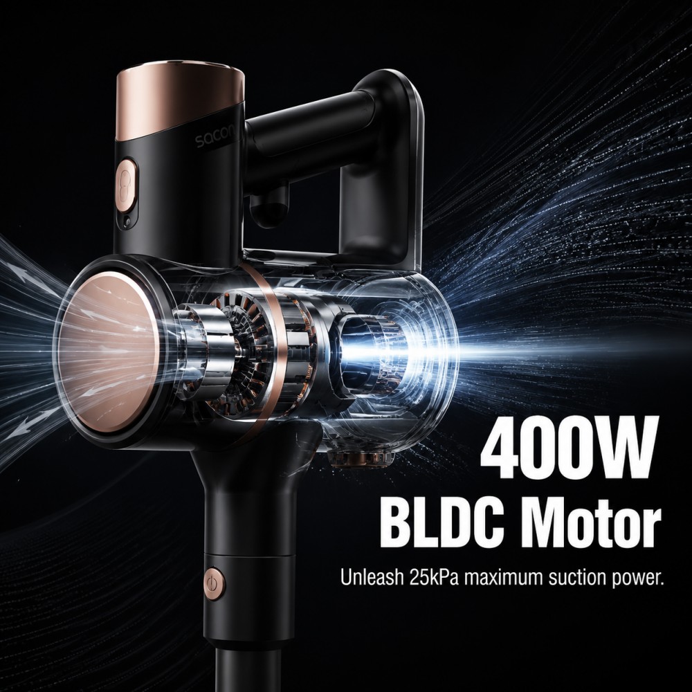 • Washable Filter Vacuum | No Consumables | Hassle-Free Cleaning• Blue-Black Stylish Design | Blends into Modern Homes | Detail-Oriented Pick• 3 Settings + 60min Runtime | Whole-Home Clean in One Go• LED Floor Brush | Lights Up Dark Corners | No Missed Spots