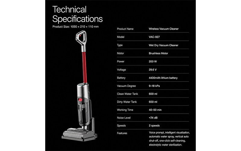 Wet Dry Vacuum Cleaners VAC-927 Brushless Motor OEM