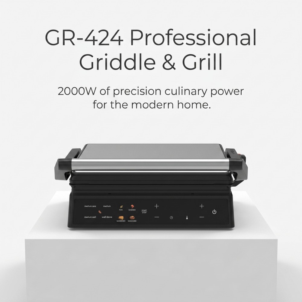 minimalist stainless steel grill for boutique display creative modular kitchen appliance set quiet electric grill for art exhibition settings high-end contact grill for brand collaboration eco-conscious kitchen device with recyclable packaging Instagrammable high-design electric grill compact electric grill for café breakfast service limited edition kitchen appliance with small-batch customization modern electric grill with oriental aesthetic fusion brand partnership grill with full marketing asset package