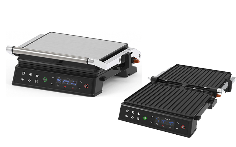 Digital Temp Control Electric Grill with Custom Plug | Low MOQ Trial Orders Accepted