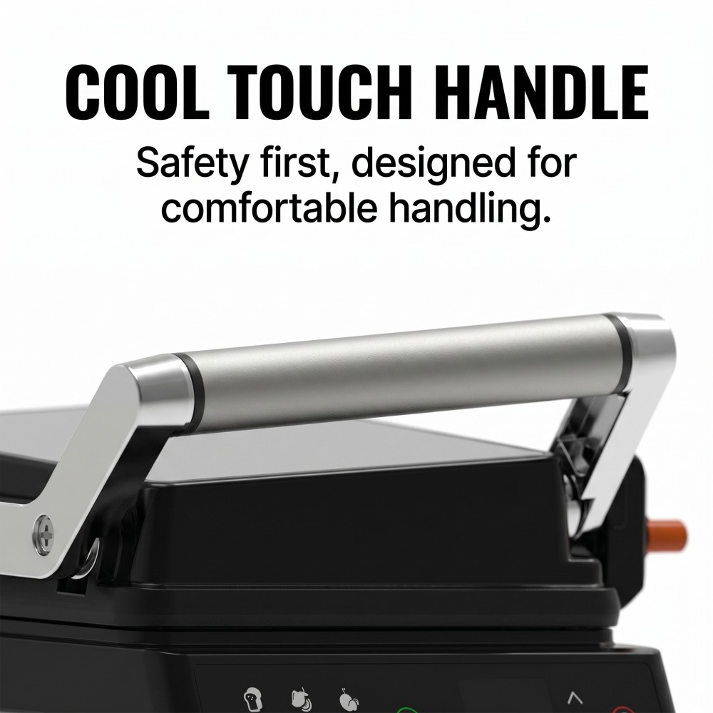 electric contact grill with digital temperature control and removable plates OEM electric grill with customizable plug types 2000W electric grill for household and outdoor use CE certified foldable double-sided electric griddle private label electric grill with low MOQ trial order smokeless electric grill for hotel kitchen use gift box packaged electric grill for holiday gifting large 29x24cm cooking surface electric grill export electric grill with English operation interface electric grill manufacturer with private mold capability