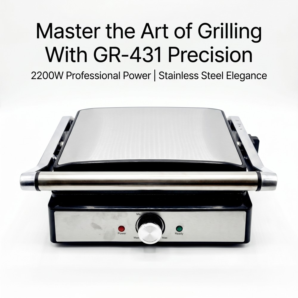 commercial contact grill with timer function 220v electric grill for fast food restaurant oem customizable double-sided heating grill low smoke emission commercial meat cooker smart electric griddle with preset cooking modes grill press for burger and chicken patty preparation durable aluminum alloy commercial grill space-saving grill for small kitchen setup top and bottom heating plates with independent temp control skd assembly electric grill for easy shipping