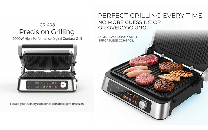 OEM-Supported Smart Electric Grill | Digital Temp Contro