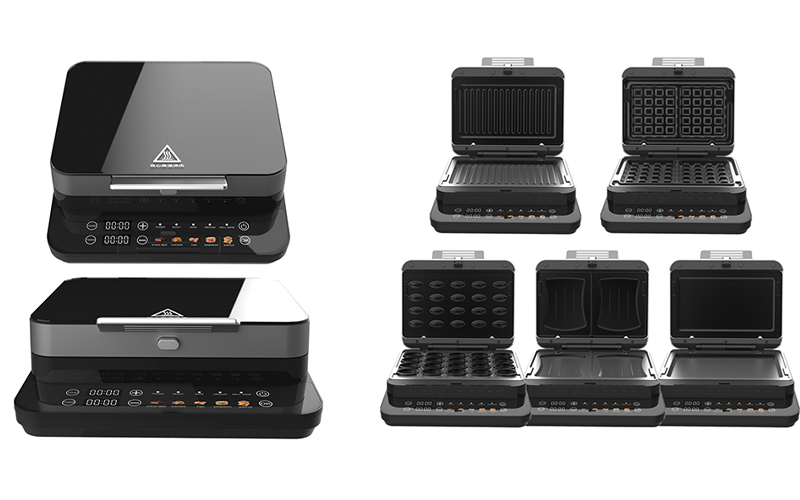 Instagrammable Dual-Heating Waffle Press | Gift-Ready | Eco-Packaging Option OEM